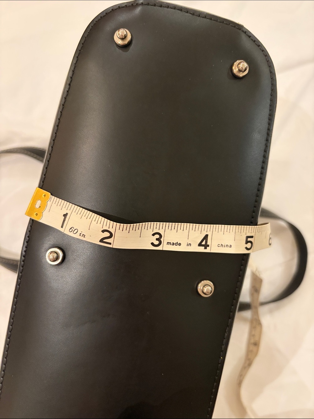 Dooney & Bourke Black Leather Dome Satchel with White Contrast Stitching - Picture 7 of 7